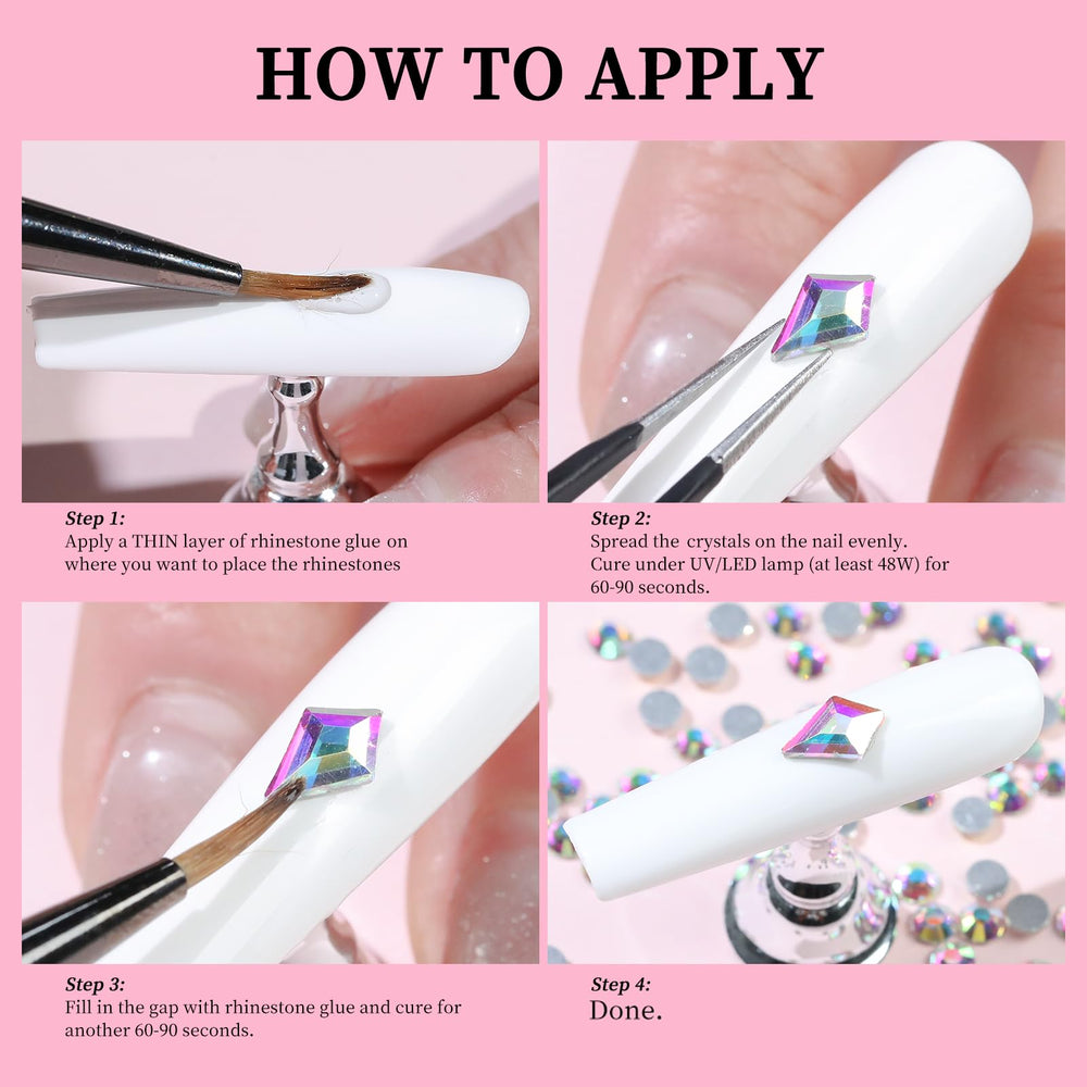 Cycullinyt multi-shape rhinestones spark creative DIY projects beyond nails.