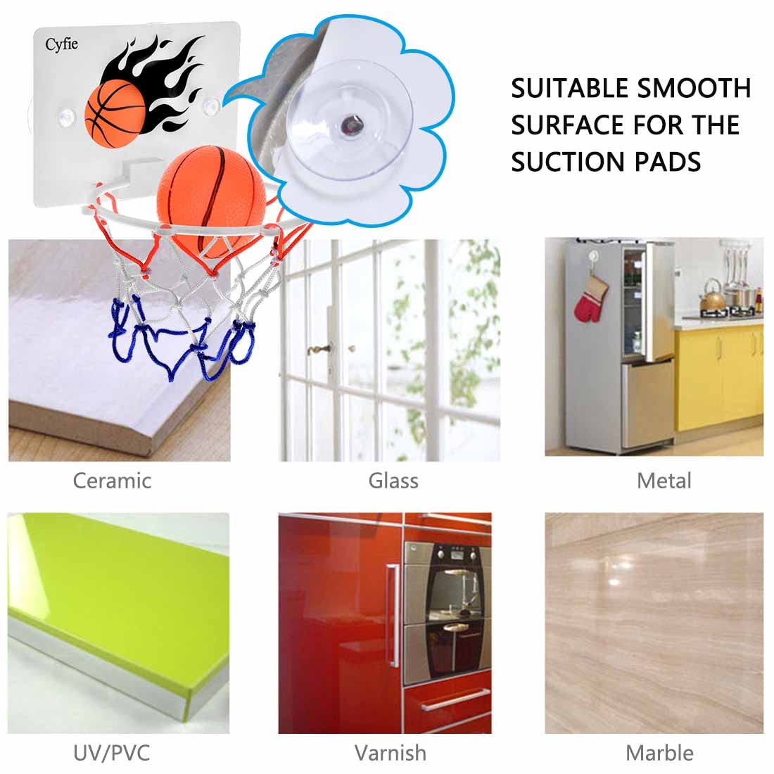 Cyfie office desk basketball hoop for quick, relaxing breaks.