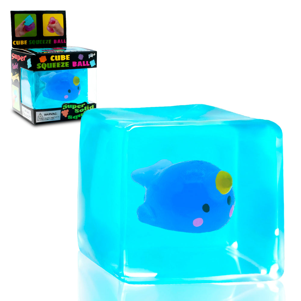 CYICTOY cube fidget with maltose filling and glow unicorn whale for focused play and stress relief