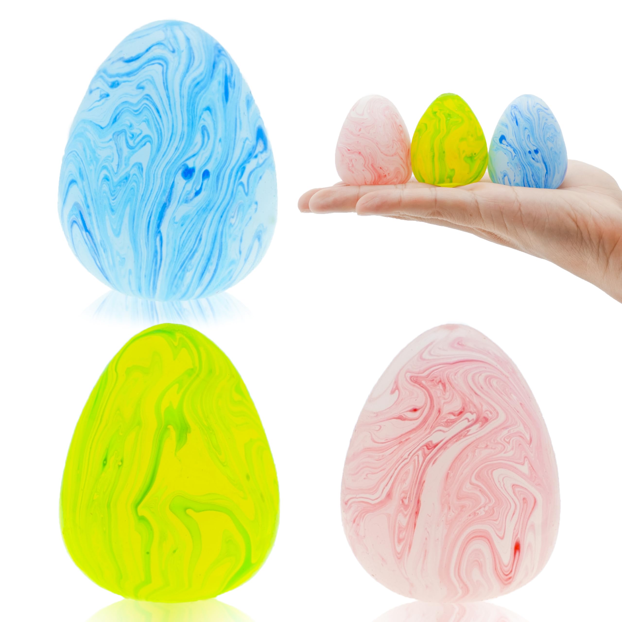 CYICTOY Easter Egg Squishy marble ball for stress relief and focus.