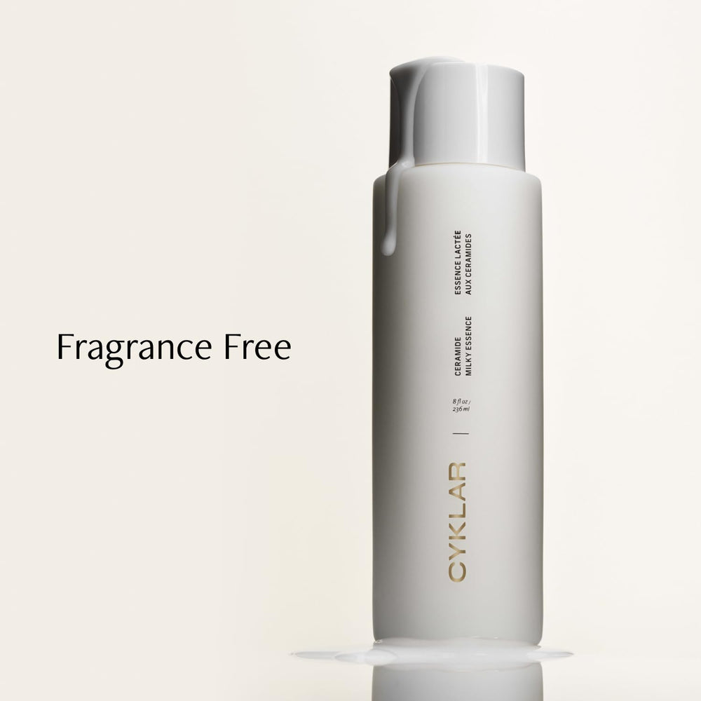 CYKLAR Ceramide Milky Essence ingredients blend highlights ceramides and hydroxyethyl urea.