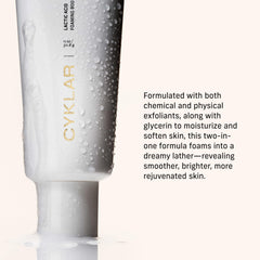 CYKLAR Lactic Acid exfoliant with volcanic pumice for refined texture.