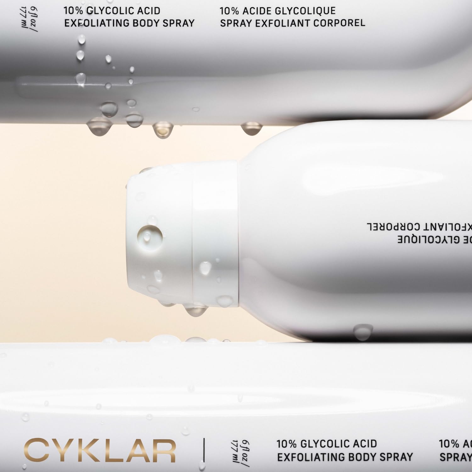 CYKLAR Self-care moment with skin renewal concept after applying the spray