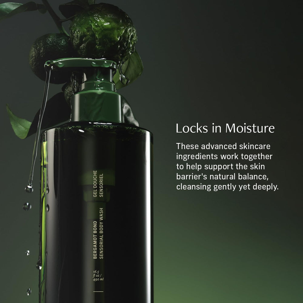 CYKLAR Sensorial Body Wash moisture-lock formula highlights hydration support.