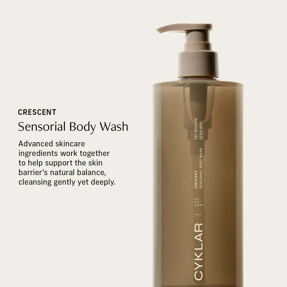 CYKLAR Sensorial Body Wash silky-lather close-up emphasizes luxurious cleansing experience.