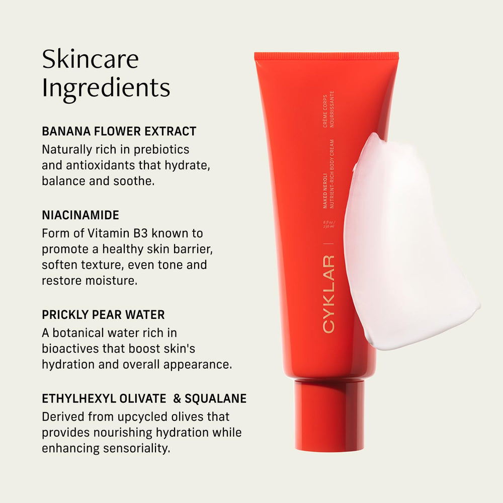 CYKLAR Squalane and Niacinamide balance skin texture for a healthier look.