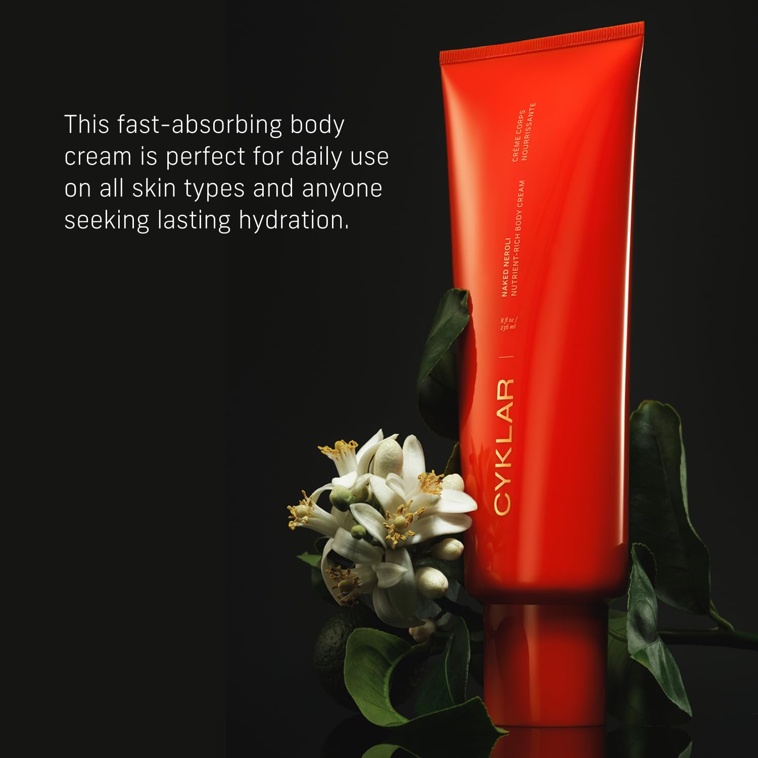 CYKLAR Velvet skin finish delivers a soft, weightless feel on dry skin.