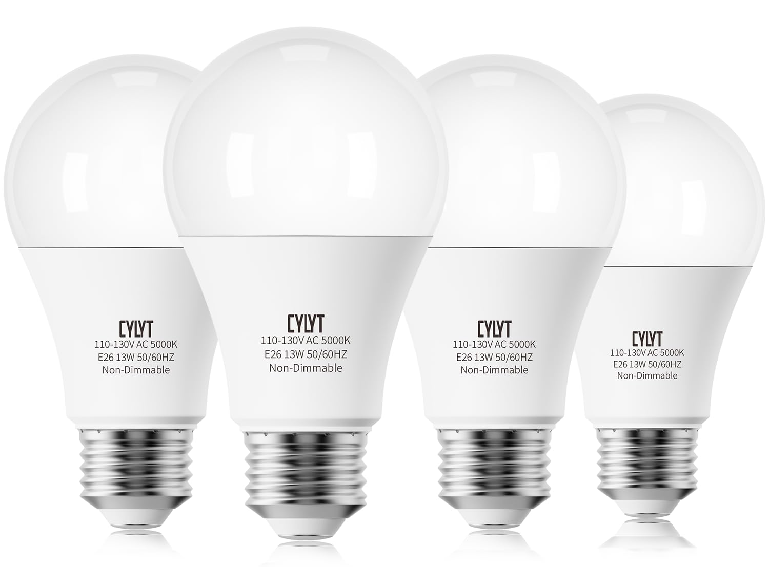 CYLYT 100W equivalent LED bulb in daylight 5000K for bright overhead lighting