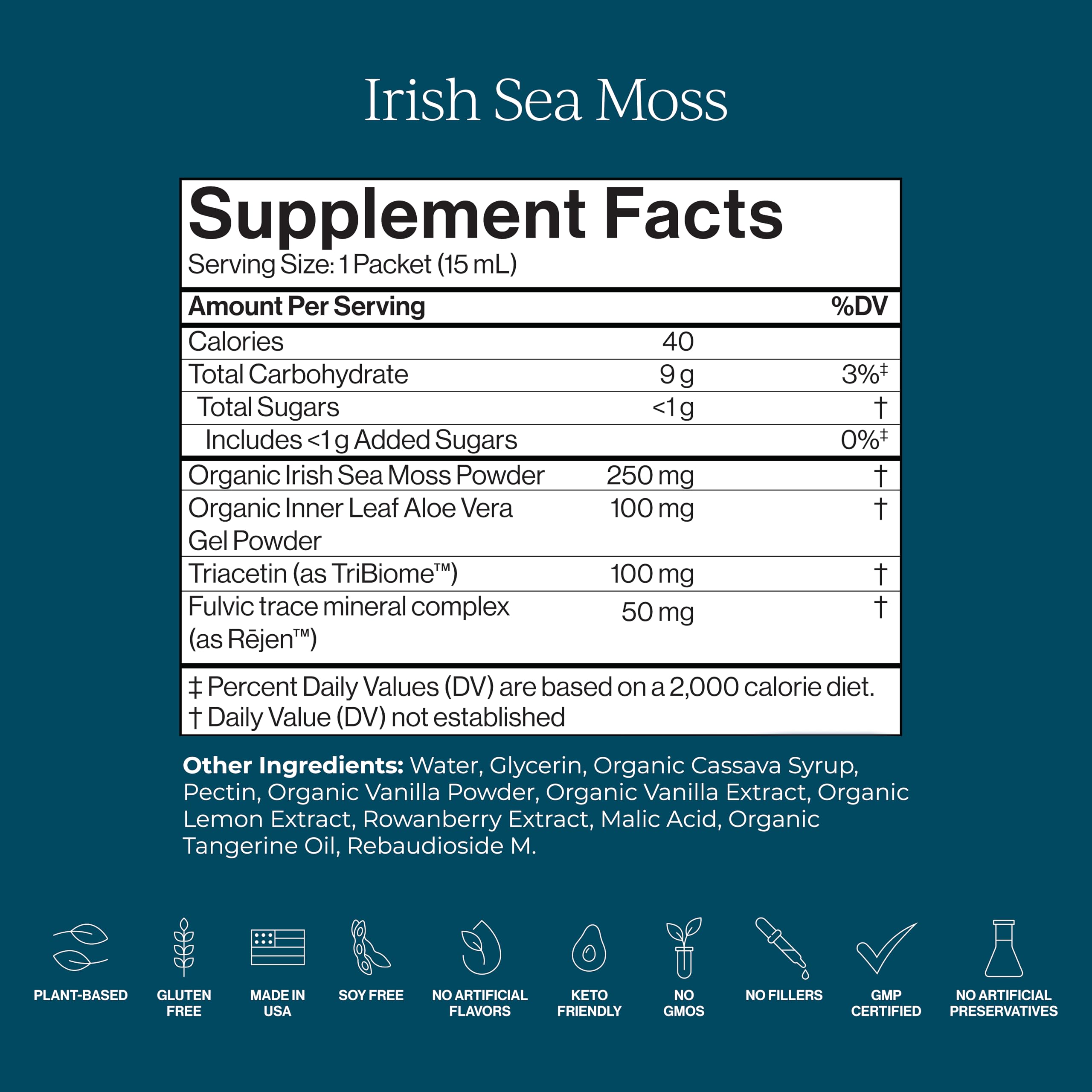 CYMBIOTIKA Fulvic minerals label close-up highlighting the nutrient complex.