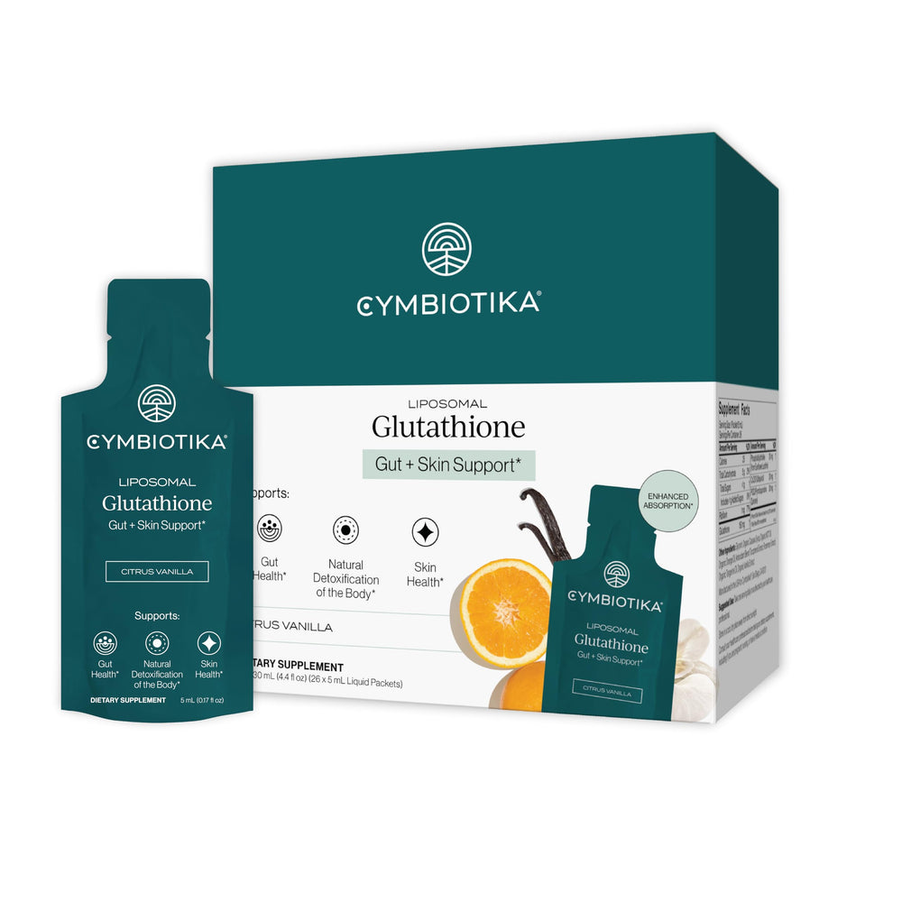CYMBIOTIKA Liposomal Glutathione bottle for detox support and advanced absorption