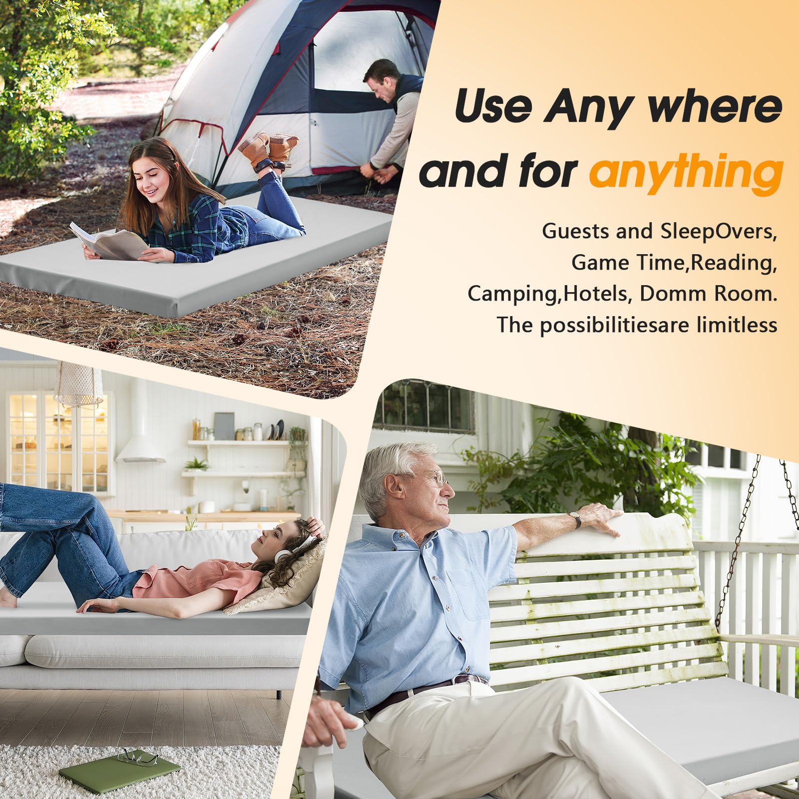 CYMULA non-slip bottom prevents movement on uneven surfaces