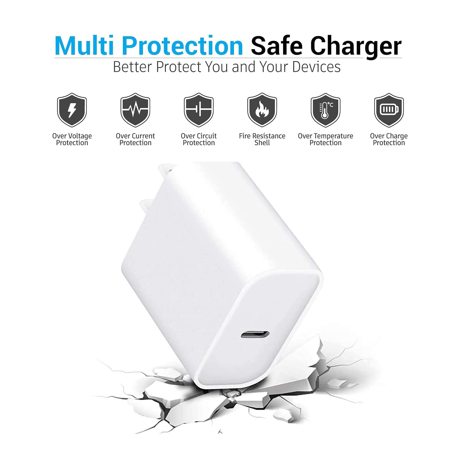CYQAPC charger compatibility illustration highlighting broad device support
