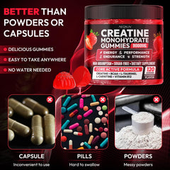 Cytona AEQNJV Creatine Gummies strawberry flavor appeals to taste during recovery sessions