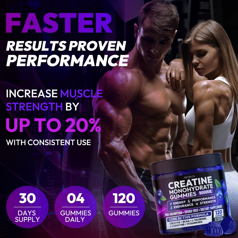 Cytona AEQNJV Creatine Gummies in a gym bag for travel-ready supplementation