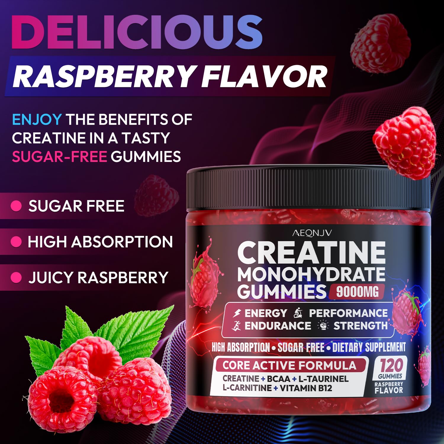 Cytona Creatine Gummies bottle opened to show chewable energy boost