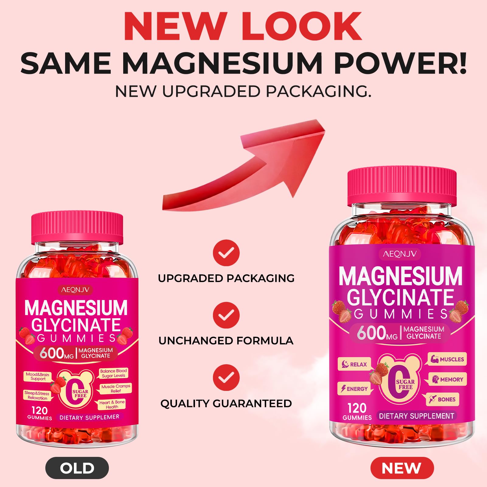Resealable bottle for on-the-go magnesium support.