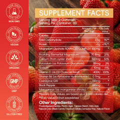 Cytona gummies ingredients label showing transparency for informed wellness decisions.