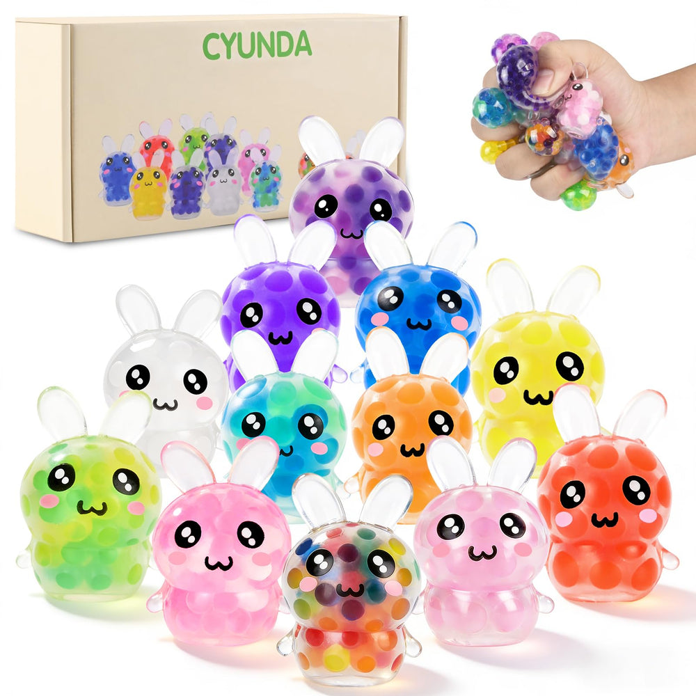 Cyunda Easter bunny squishy toy for eggs, a fun filler that eases egg hunts.