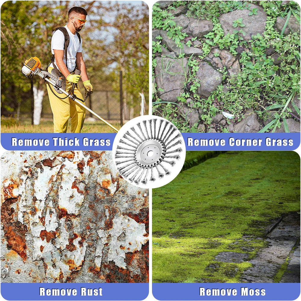 CZS durable trimmer head resists damage when hitting stumps and stones