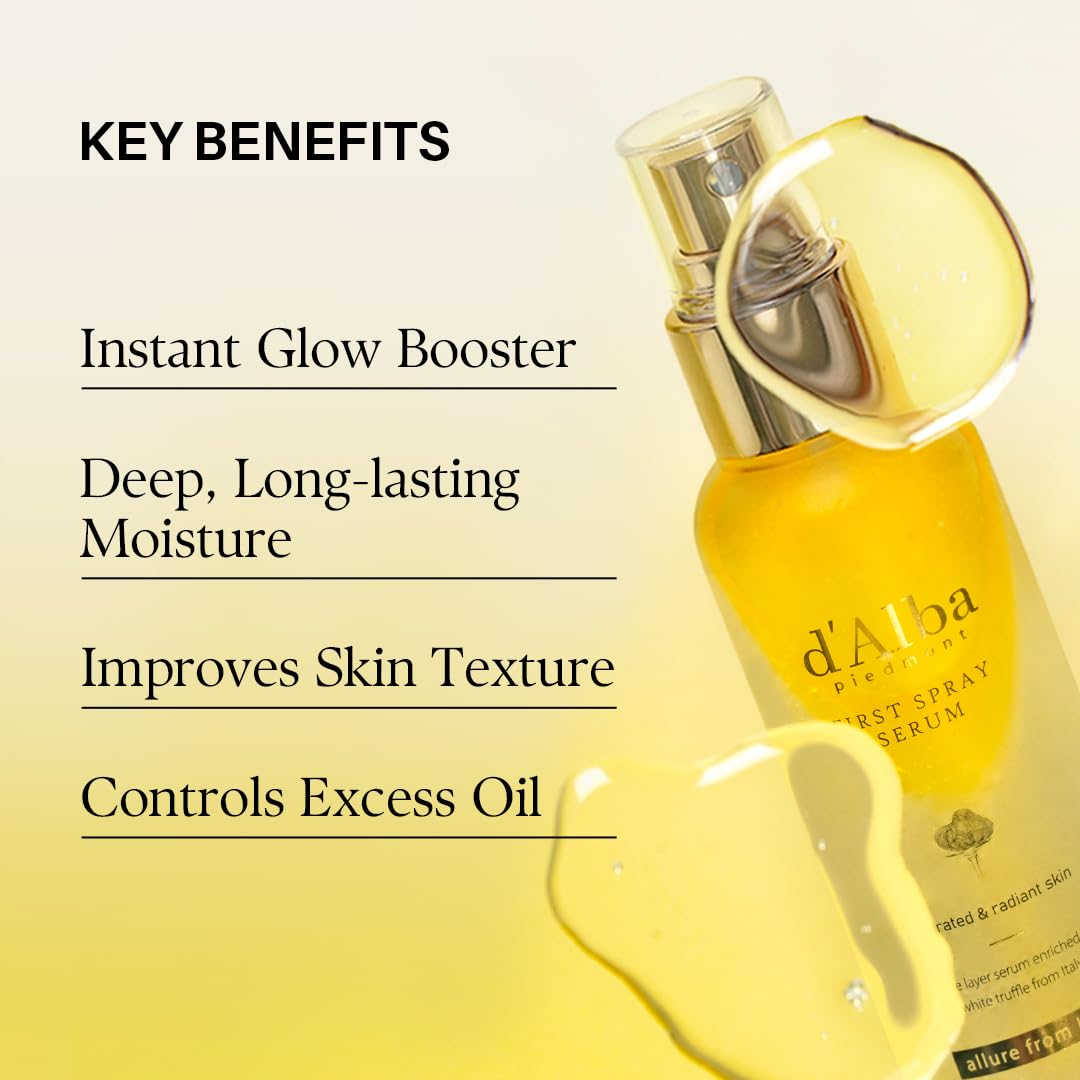 d'alba Piedmont rose water image emphasizes soothing hydration benefits.