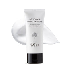 d'alba Piedmont White Truffle Deep Foam Cleanser bottle for vegan skincare benefits