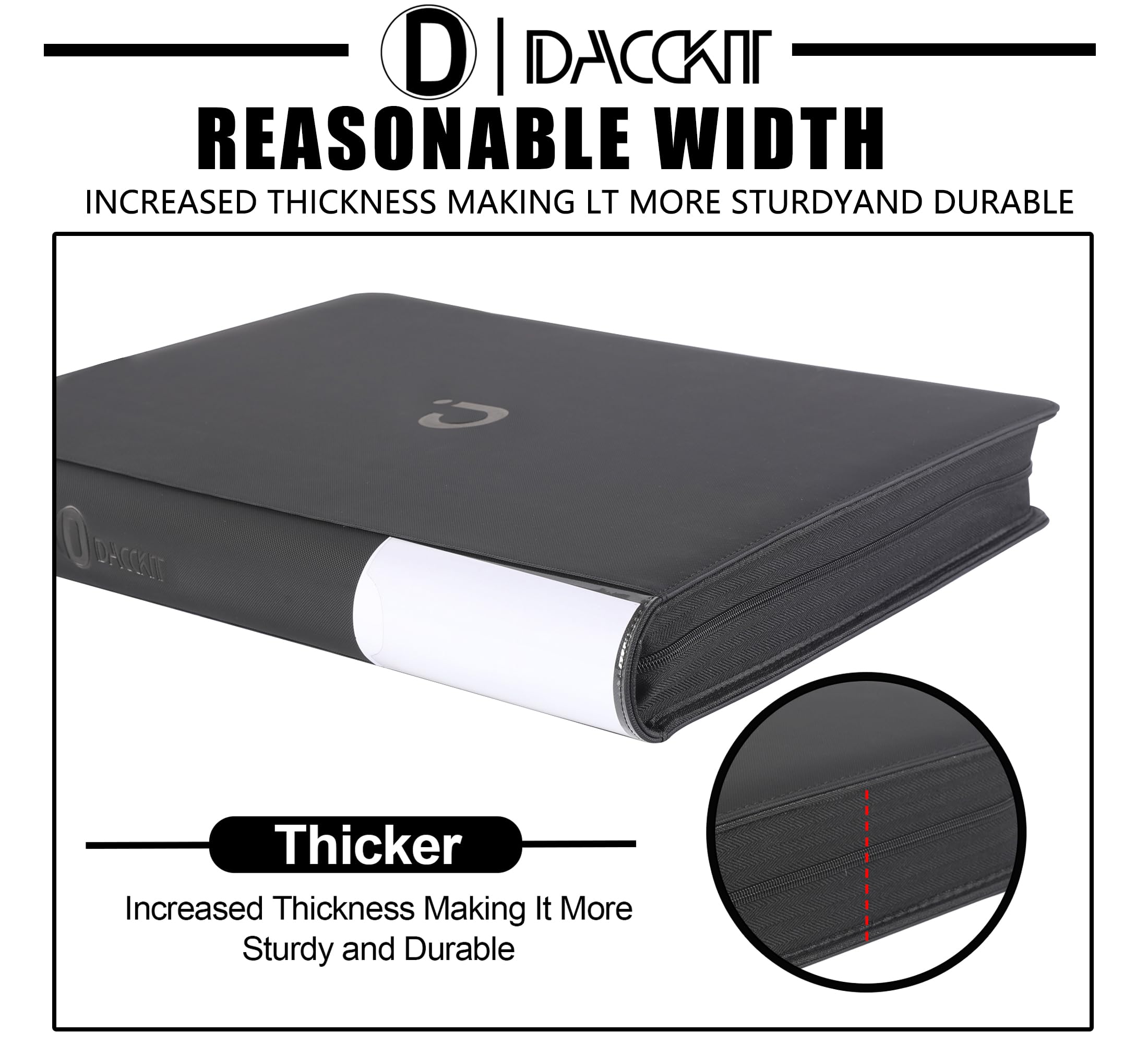 D DACCKIT model C sleeves securely hold 3x4 rigid cards for protection.