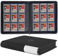 D DACCKIT top-loader binder front view for organized 9-pocket card storage.