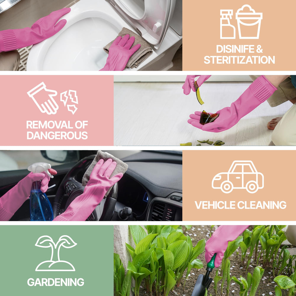 DABOGOSA Mamison pink gloves ideal for dishwashing and kitchen cleanup.