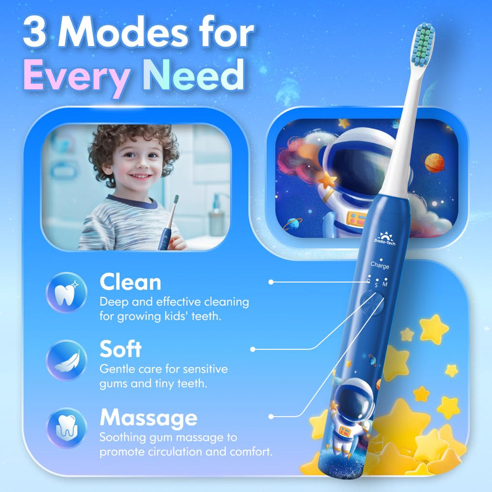 DADA-TECH Astronaut Blue rewards stickers and cards encourage daily brushing.