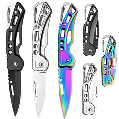 Daemson pocket knife in silver finish, ideal for everyday carry and quick tasks.