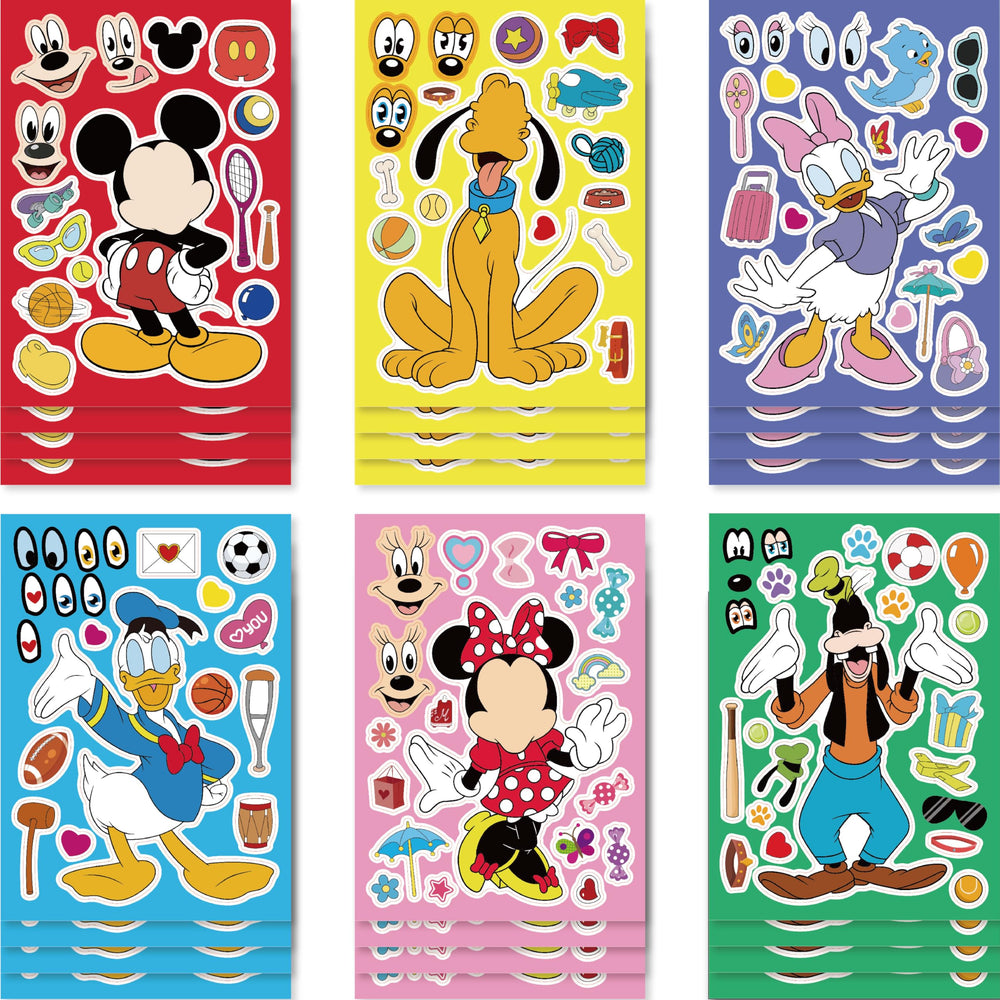 Daesichi Make-a-face sticker sheet character 1 for kid-friendly party decor and rewards
