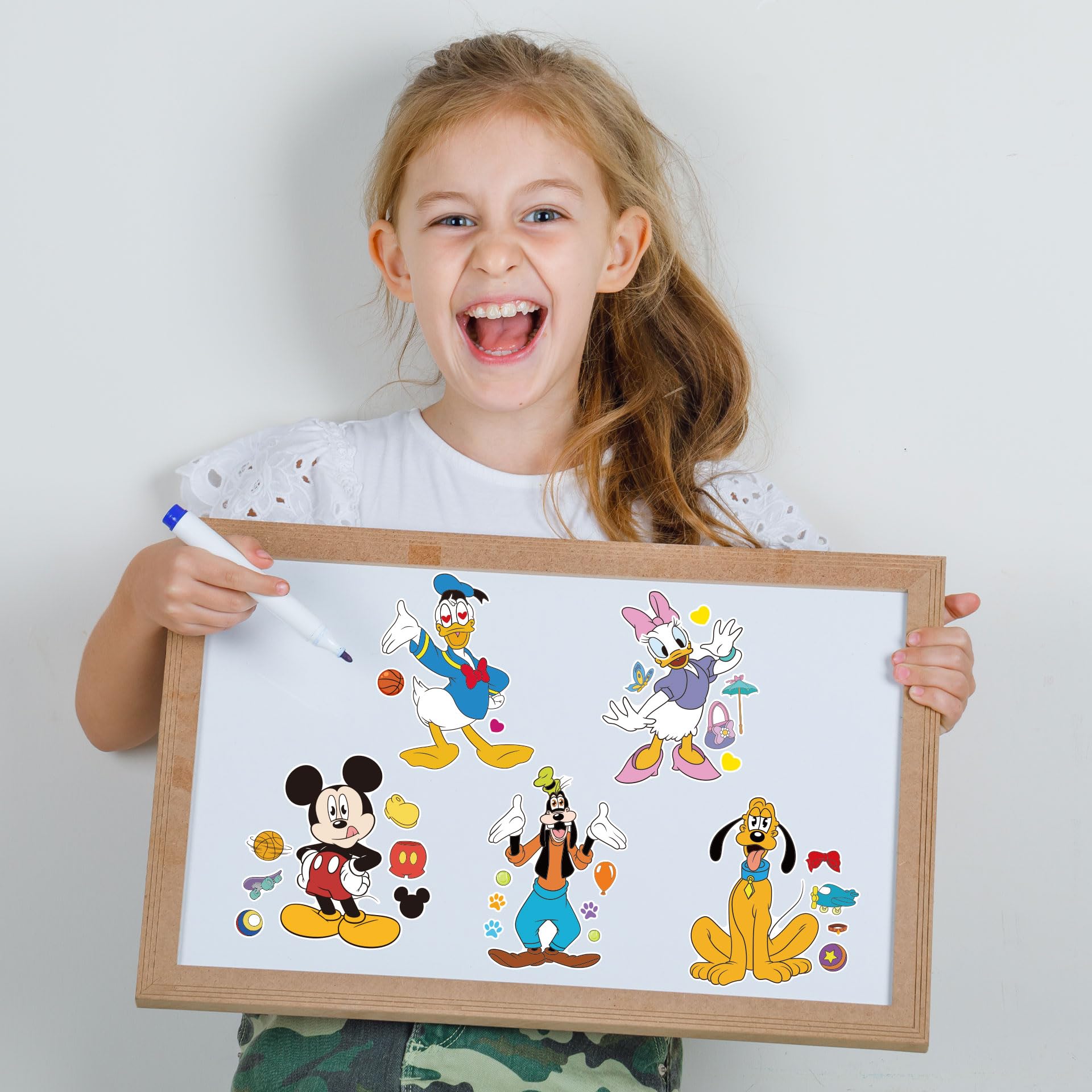 Daesichi make-a-face sticker sheet character 6 for classroom activities and art
