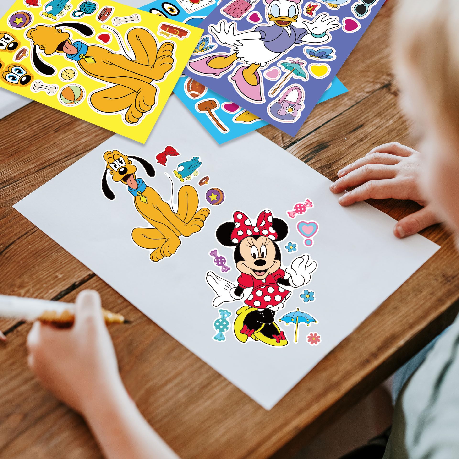 Daesichi Make-a-face stickers group of characters for party decor and collaborative projects