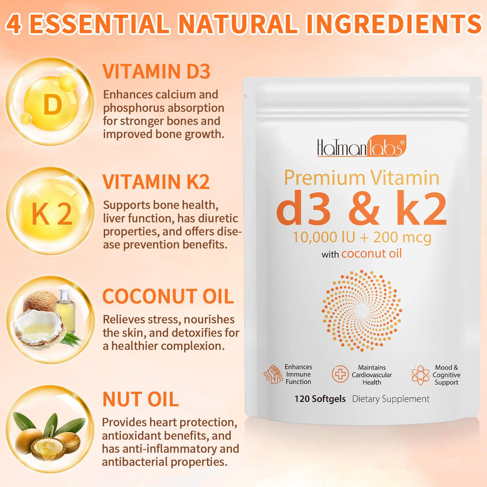 Daiasns D3 K2 clean ingredients label with no unnecessary additives