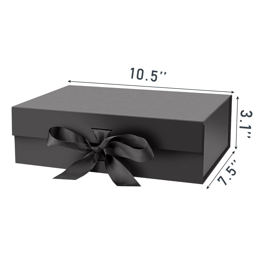 DaiJoob gift box black exterior showcases sturdy cardboard.