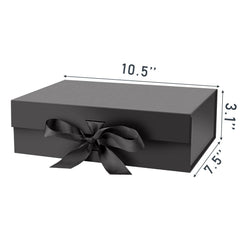 DaiJoob gift box black exterior showcases sturdy cardboard.