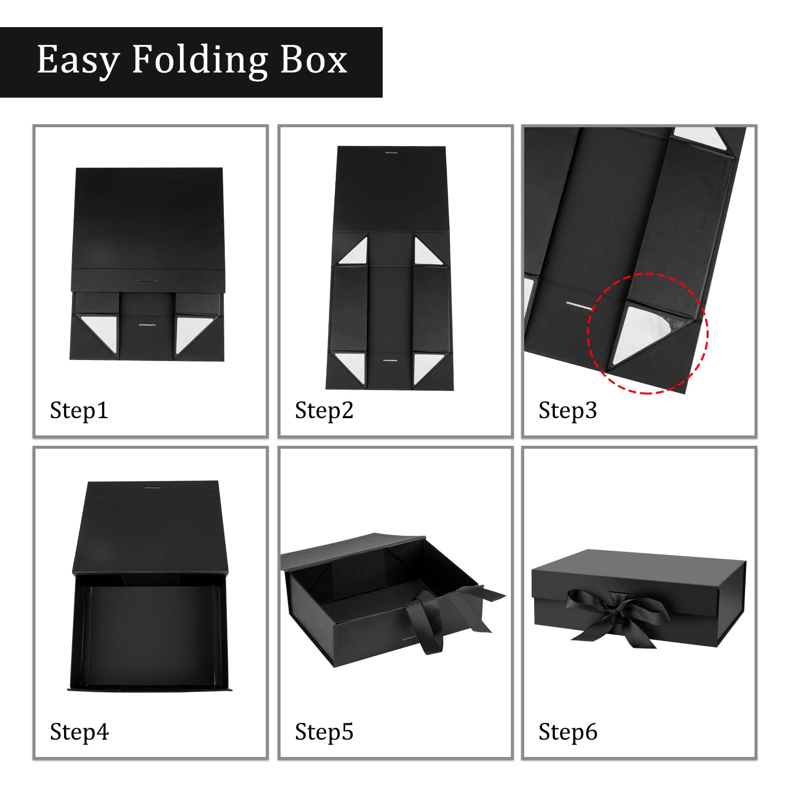 DaiJoob gift box magnetic closure secures a polished presentation.