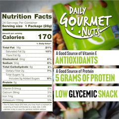 Daily Gourmet Nuts individually wrapped snacks for convenient freshness