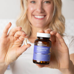Daily Nouri Omega oil bottle emphasizes vegan omega source for skin and heart wellness