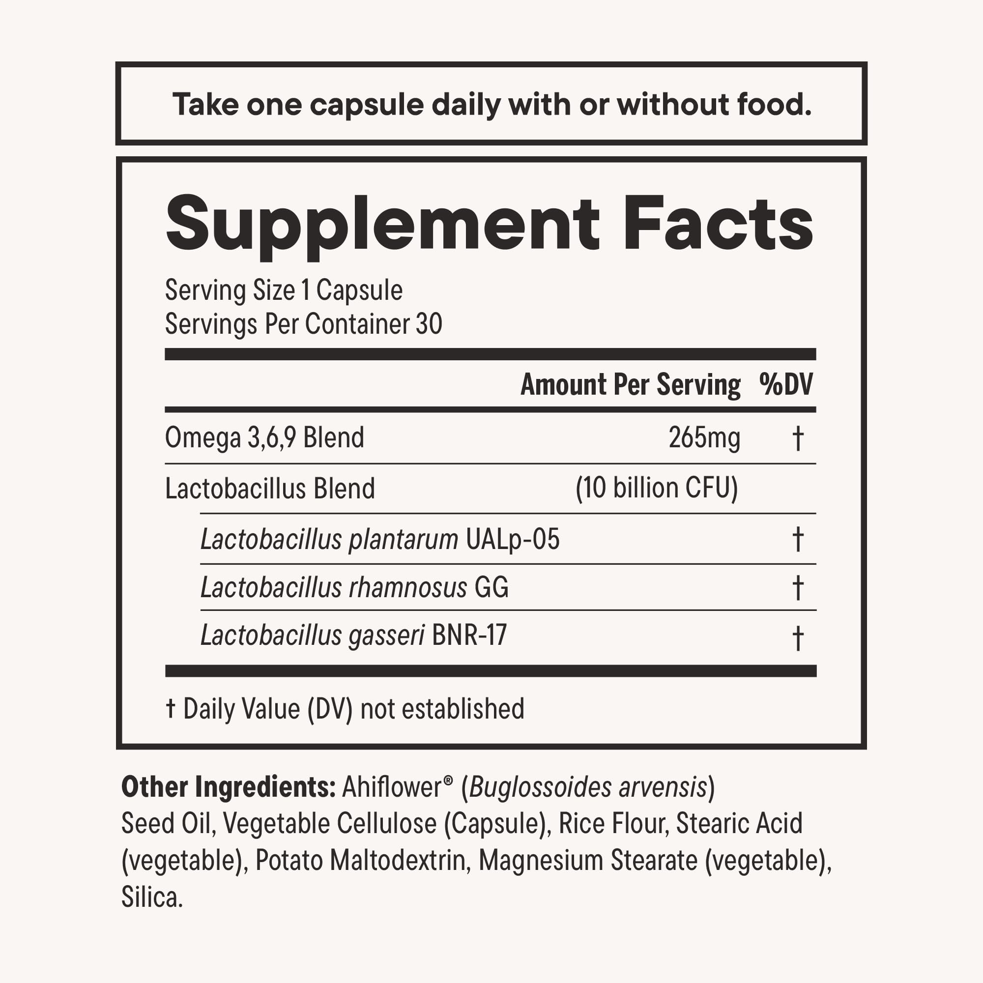 Daily Nouri gluten-free non-GMO packaging emphasizing clean formula
