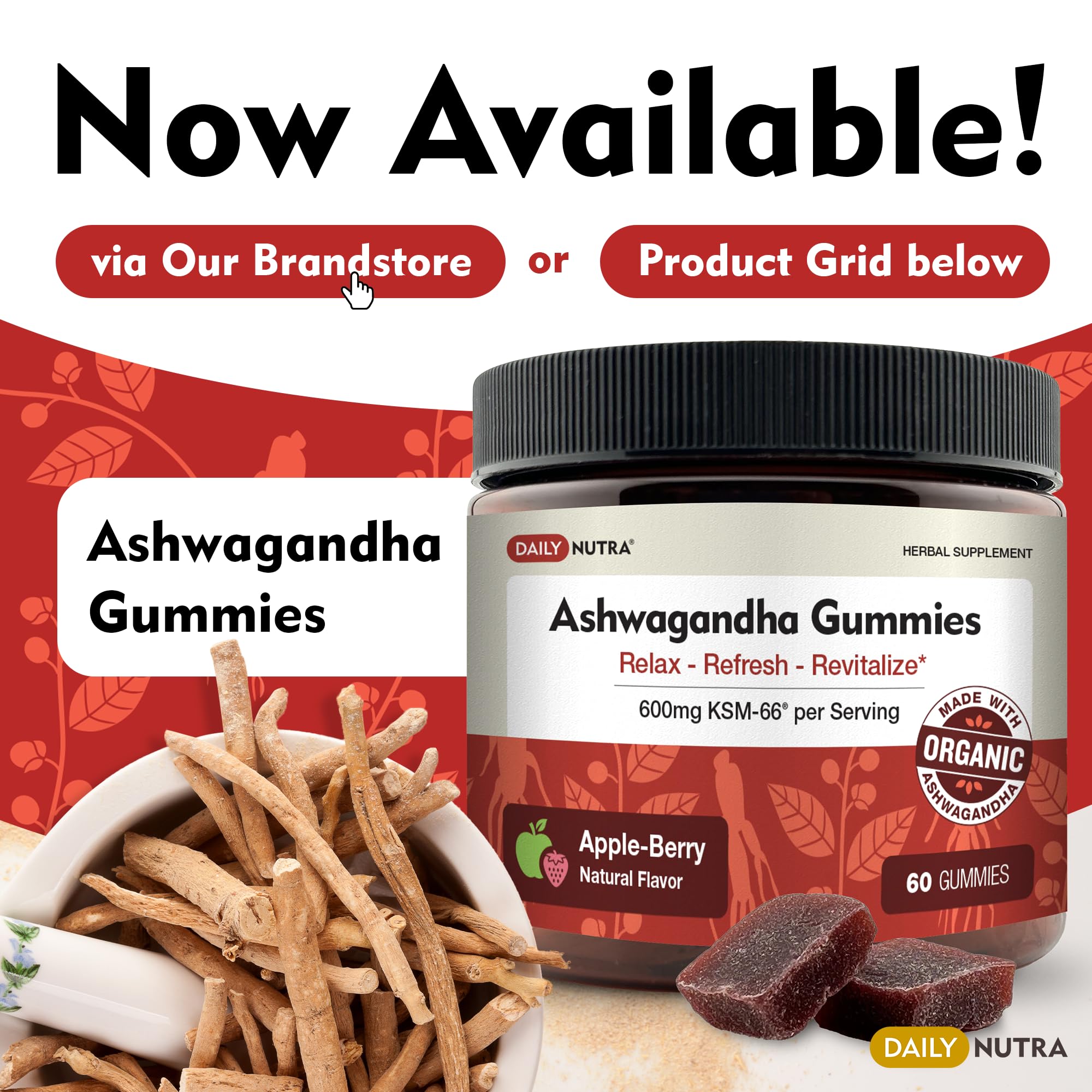 DailyNutra KSM-66 ingredient-glossary explaining 5 percent withanolides content