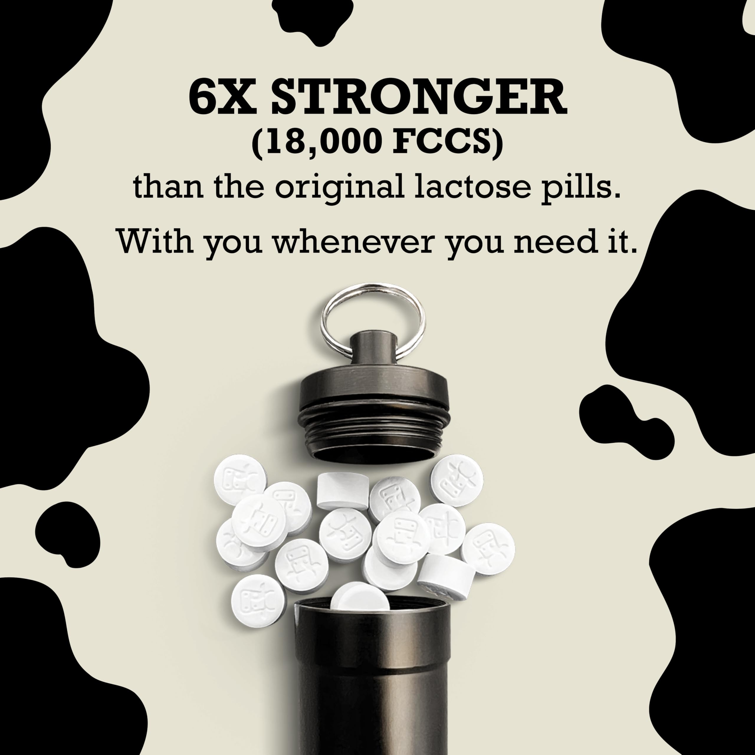 DairyPill 30-count bottle for daily dairy meals