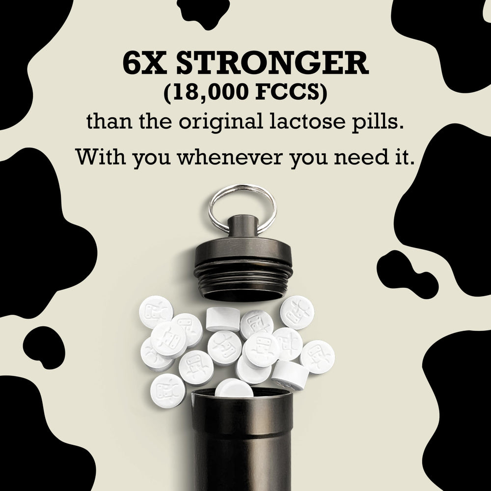 DairyPill 30-count bottle for daily dairy meals