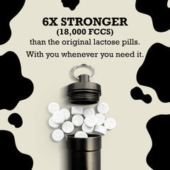 DairyPill 30-count bottle for daily dairy meals