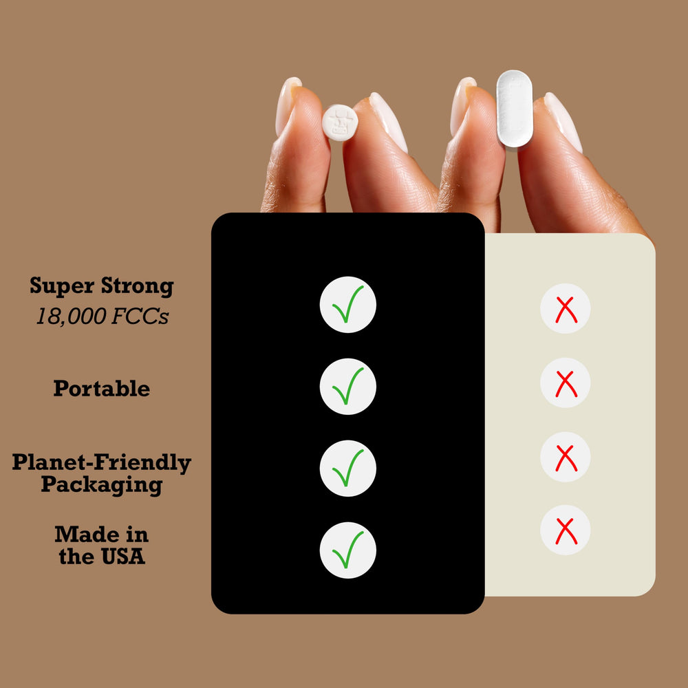 Gluten-free badge on DairyPill packaging