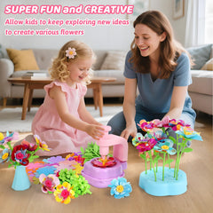 DAISRED stems two sizes support varied bouquet heights for imaginative play.