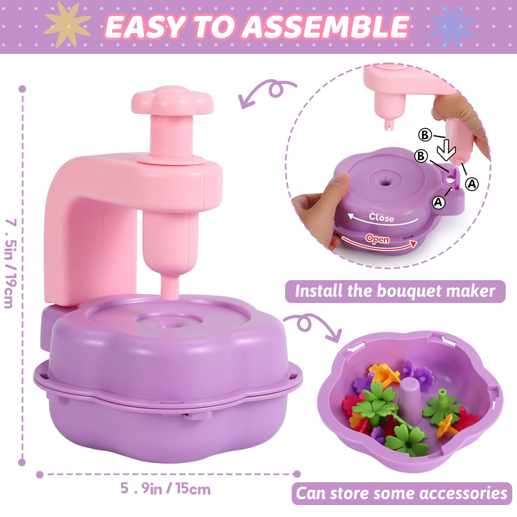 DAISRED vase base provides a home for finished flowers.
