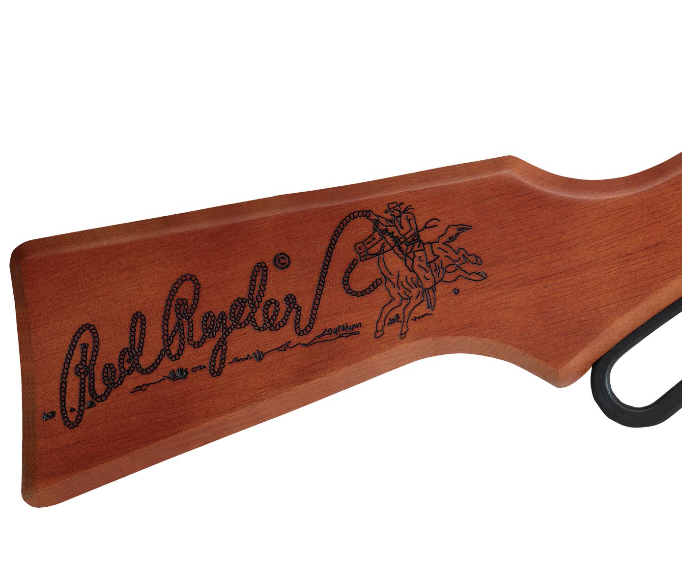 Daisy 1938 Red Ryder lever-action in motion showing smooth cocking