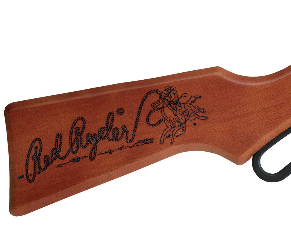Daisy 1938 Red Ryder lever-action in motion showing smooth cocking
