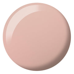 DAISY DND DC milky pink gel bottle with brush swatch on nail